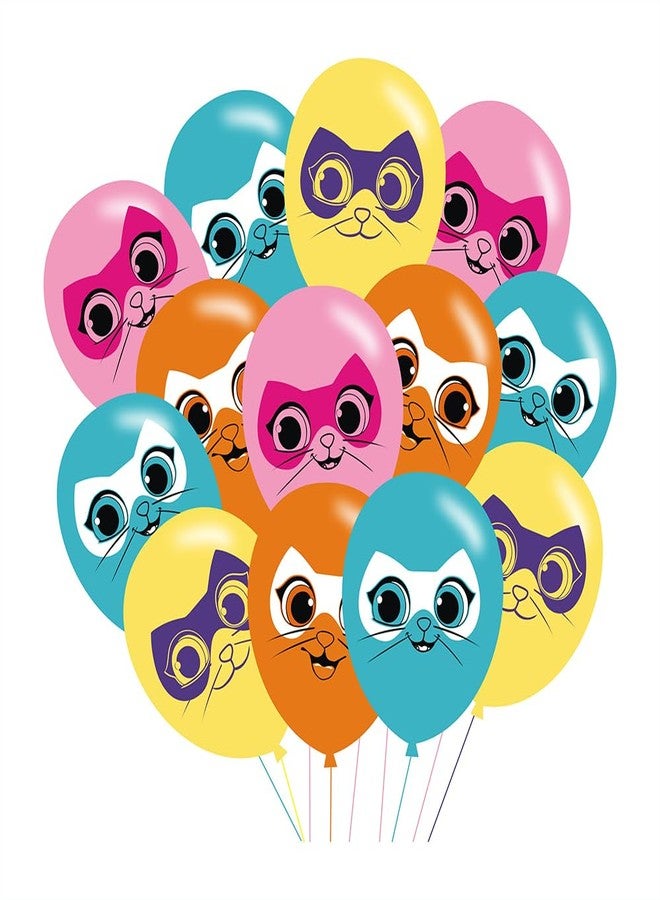 BNFUO 40pcs Super Cats Birthday Party Balloons for Super Cats Themed Birthday Party Decorations Supplies - 12 Inch - Image 1